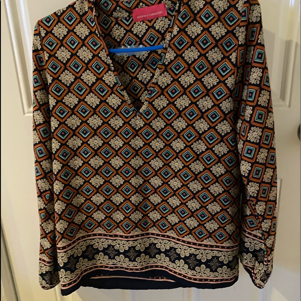 POOKIE & SEBASTIAN BLOUSE MEDIUM 🤎💙❤️